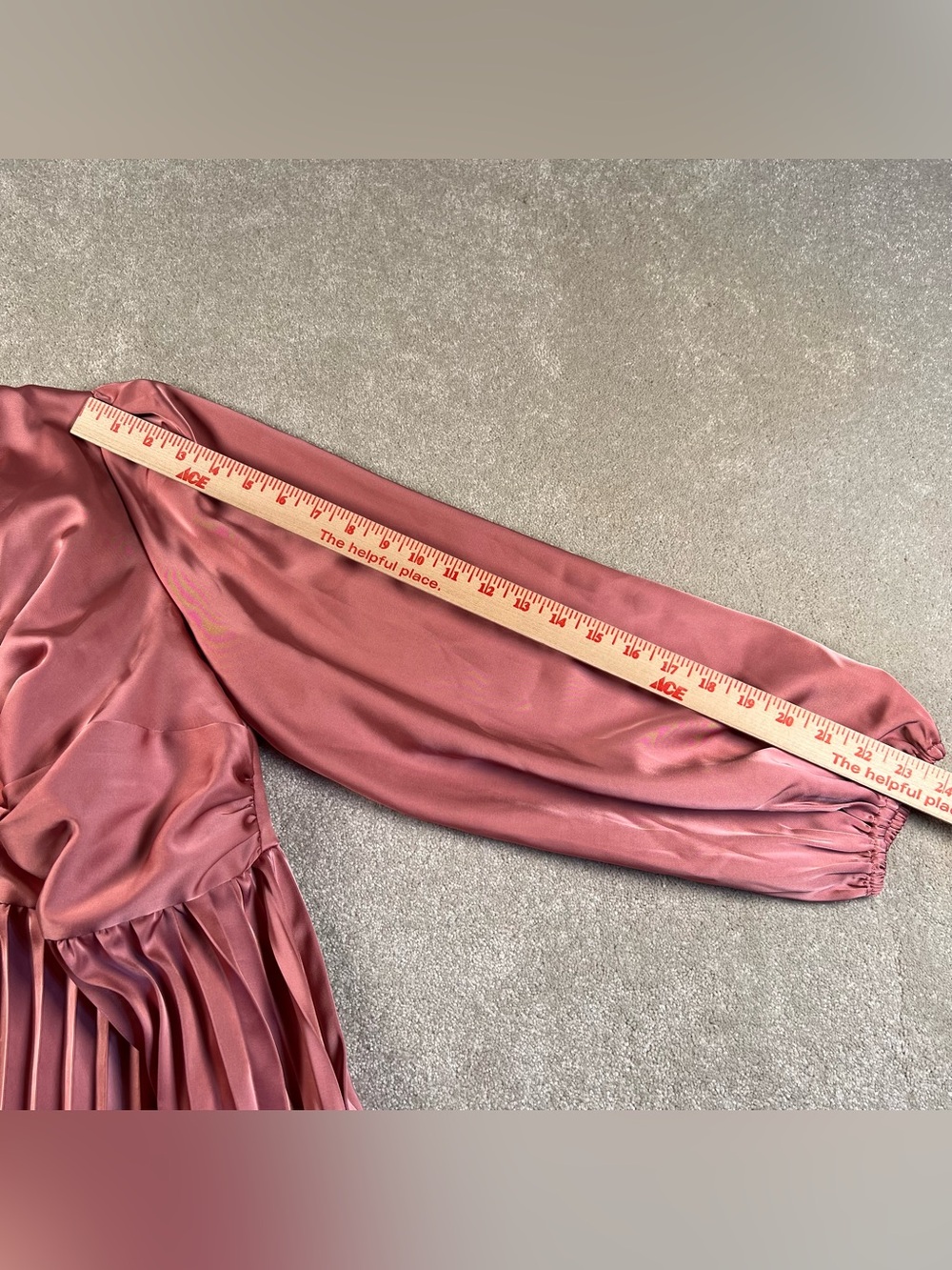 Petal & Pup Dress Noelle Twist Front Pleated Midi Blush‎ Pink NWT Medium - Picture 8 of 10